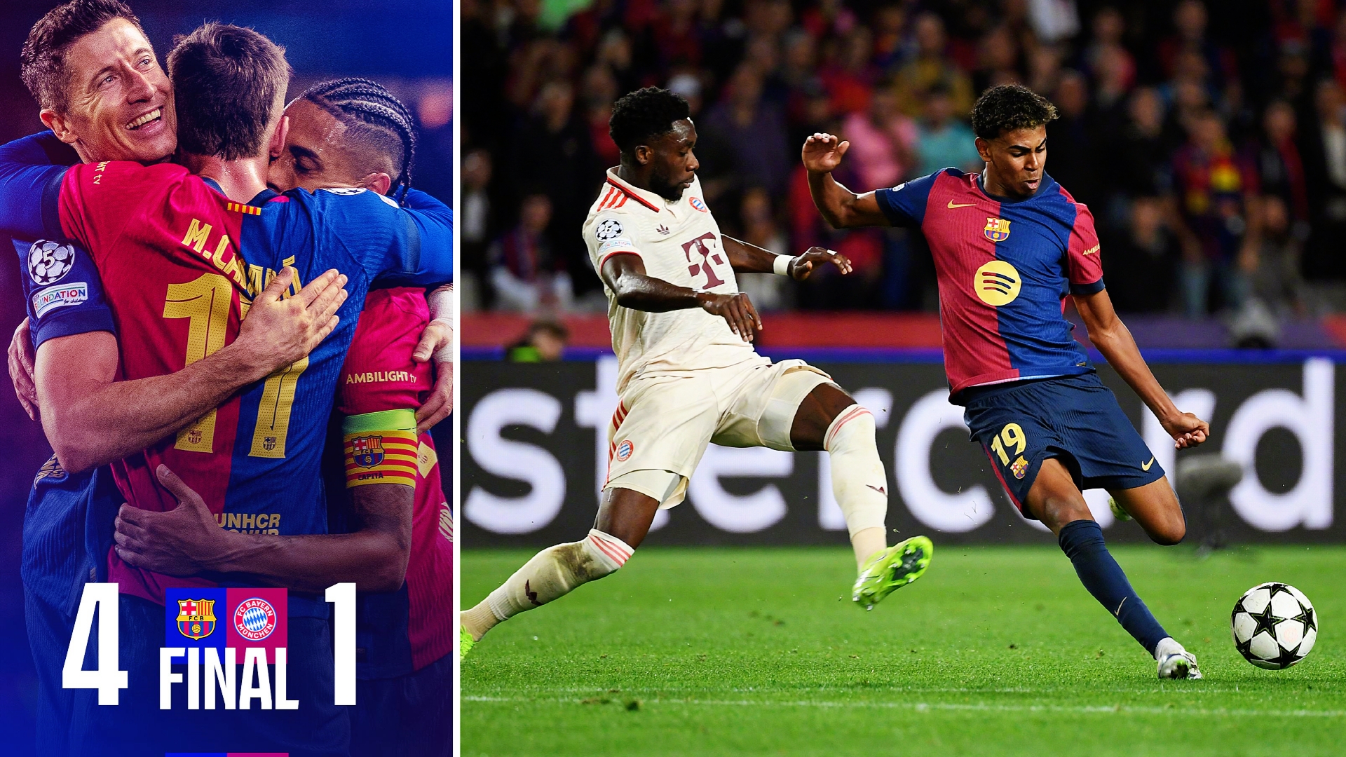 巴萨大胜拜仁，晋级欧冠四强